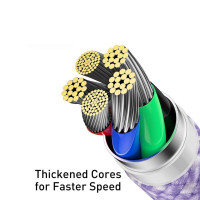 Кабель Baseus Dynamic 2 Series Fast Charging Data Cable Type-C to iP 20W 1m Purple (Колір Фиолетовый) - фото № 4