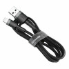 Кабель Baseus Cafule Cable USB For iP 2A 3m Gray+Black (Темно-серый)- № 2