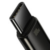 Кабель Baseus Tungsten Gold Fast Charging Data Cable USB to Type-C 100W 2m Black (7073)- № 3