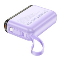 Зовнішній акумулятор HOCO J139 Hero 22.5W+PD20W fully compatible power bank(Type-C)(10000mAh) Purple (Колір Фиолетовый) - фото № 3