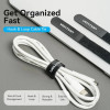 Стяжка для кабелів Vention Hook & Loop Cable Tie 180mm x 12mm Black (KAOB0) - изображение 2