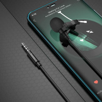 Мікрофон-петличка HOCO L14 3.5 Lavalier microphone Black (Цвет Черный) - фото № 6