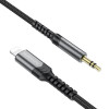 Аудiо-кабель BOROFONE BL15 iP Hi-sound digital audio conversion cable 1m Metel Grey - изображение 4