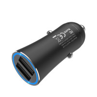 Автомобільний зарядний пристрій HOCO Z30A Easy route dual port car charger Black (Цвет 7073) - фото № 4