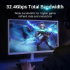 Кабель Vention DisplayPort, 1 м, v1.4  чорний, 8K 60 Hz, 4K 144Hz, 2K 165Hz, 1080P 240Hz (HCCBF) (7073)- № 2
