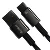 Кабель Baseus Tungsten Gold Fast Charging Data Cable USB to Type-C 100W 2m Black (7073)- № 5