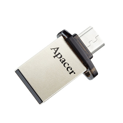Flash Apacer USB 2.0 AH175 Dual OTG 32Gb black - зображення 1