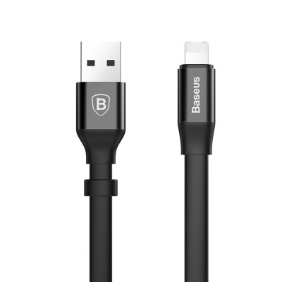 Кабель Baseus Two-in-one Portable Cable（Android/iOS）1.2m Black - изображение 1