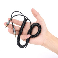 Аудiокабель HOCO UPA31 Cindy spring audio cable AUX 3m Black (Цвет 7073) - фото № 5