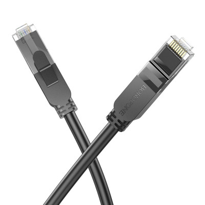Кабель BOROFONE BUS01 Category 6 Gigabit network cable(L=5M) Black - зображення 2