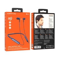 Бездротові навушники BOROFONE BE59 Rhythm neckband BT earphones Blue (Цвет Синий) - фото № 2