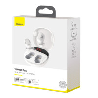 Бездротові навушники Baseus Encok True Wireless Earphones WM01 Plus White (Цвет Білий) - фото № 2