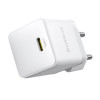 Мережевий зарядний пристрій Baseus Palm Fast Charger 1C 20W EU Moon White (with Baseus Mini White Cable USB-C to USB-C 60W (20V/3A) 1m Moon White) (Moon-White)- № 4