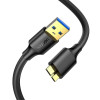 Кабель UGREEN US130 USB 3.0 A Male to Micro USB 3.0 Type B Male Cable 1m (Black) (UGR-10841) - изображение 2