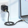 Кабель Essager Interstellar Transparent Design USB Charging Cable Type C to Type C 100W 2m black (EXCTT1-XJA01-P) - изображение 3