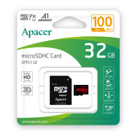 Карта пам'яті microSDHC (UHS-1) Apacer 32Gb class 10 V10 A1 R100MB/s (adapter SD)  - фото № 2