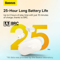 Бездротові навушники Baseus Bowie EZ10 True Wireless Earphones White (Цвет 7068) - фото № 8
