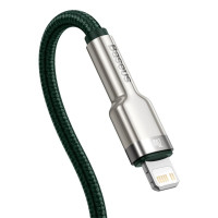 Кабель Baseus Cafule Series Metal Data Cable Type-C to iP PD 20W 1m Green (Колір Зелёный) - фото № 4