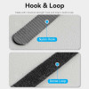 Стяжка для кабелів Vention Hook & Loop Cable Tie 180mm x 12mm Black (KAOB0) - зображення 5