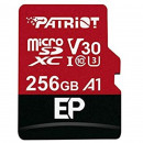 Карта пам'яті microSDXC (UHS-1 U3) Patriot EP Series 256Gb class 10 V30 (R-100MB/s, W-80MB/s) (adapter SD)