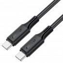 Кабель ACEFAST C17-03 USB-C to USB-C silicone charging data cable Black