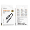 Перехідник BOROFONE BV24 Graceful digital audio converter cable iP to 3.5mm Metal Grey (Metal Gray)- № 2