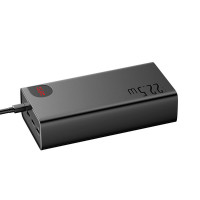 Зовнішній акумулятор Baseus Adaman Digital Display Fast Charge Power Bank 40000mAh 22.5W Black (Цвет Black) - фото № 4