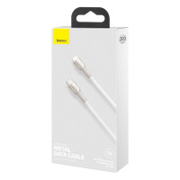 Кабель Baseus Cafule Series Metal Data Cable Type-C to iP PD 20W 2m White (Цвет Білий) - фото № 2