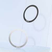 Пластина для магнітного тримача Baseus Halo Series Magnetic Metal Ring（2pcs/pack）Black (Колір Black) - фото № 8