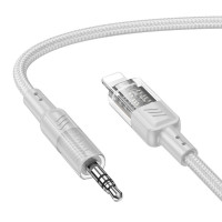 Аудiокабель HOCO UPA27 Spirit transparent digital audio conversion cable iP Black (Колір Черный) - фото № 2