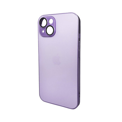 Чохол для смартфона AG Glass Matt Frame Color Logo for Apple iPhone 15 Light Purple - зображення 1