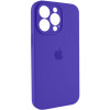 Чохол для смартфона Silicone Full Case AA Camera Protect for Apple iPhone 14 Pro 22,Dark Purple - изображение 3