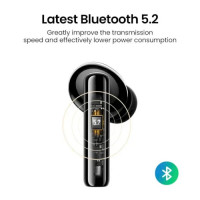 Бездротові навушники UGREEN WS106 HiTune T3 Active Noise-Cancelling Wireless Earbuds (Black)(UGR-90401) (Колір Черный) - фото № 4