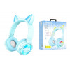 Навушники BOROFONE BO15 Cat ear BT headphones Baby Blue - изображение 3