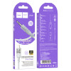 Аудiокабель HOCO UPA27 Spirit transparent digital audio conversion cable iP Black (Черный)- № 5