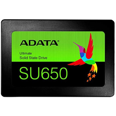 Твердотельный накопитель ADATA Ultimate SU650 480 ГБ 2,5 дюйма SATA III 3D NAND TLC (ASU650SS-480GT-R) - изображение 1