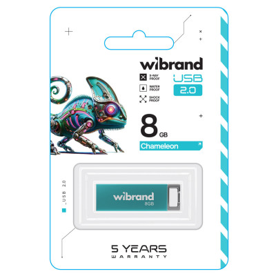 Flash Wibrand USB 2.0 Chameleon 8Gb Light blue - зображення 2