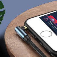 Аудіокабель UGREEN 3.5mm Male to 3.5mm Male Cable Gold Plated Metal Case with Braid 1m (Blue Black) (Колір Синий) - фото № 4