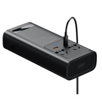 Автомобільний інвертор Baseus Super Si Power Inverter 500W (220V CN/EU ) Black (Цвет Black) - фото № 3
