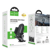 Автотримач для телефона HOCO CA82 Just fast suction cup car holder Black (Колір Черный) - фото № 8