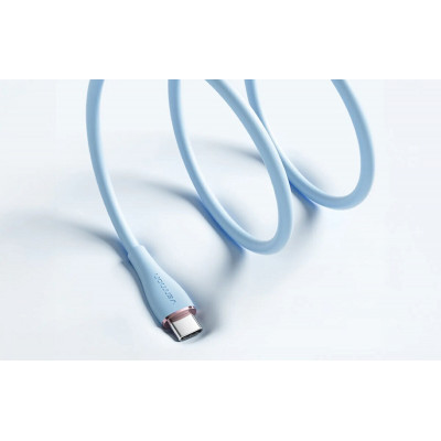 Кабель Vention USB 2.0 C Male to C Male 5A Cable 1.5M Light Blue Silicone Type (TAWSG) - зображення 5