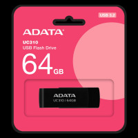 Флеш-накопичувач ADATA USB 3.2 UC310 64Gb Black (Цвет Черный) - фото № 4