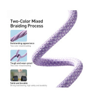 Кабель Baseus Dynamic 2 Series Fast Charging Data Cable Type-C to iP 20W 1m Purple (Колір Фиолетовый) - фото № 5