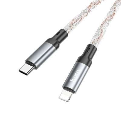 Кабель Зарядный кабель для передачи данных HOCO U112 Shine PD для iP Grey (6931474788795) - изображение 2