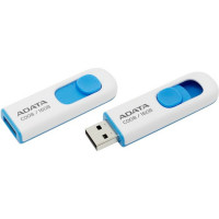 Флеш-накопичувач A-DATA USB 2.0 C008 16Gb White/Blue (Колір Белый) - фото № 3