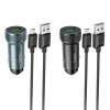 Автомобільний зарядний пристрій HOCO Z49A Level single port QC3.0 18W (Micro) Metal Gray (Metal Gray)- № 2