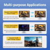 Кабель Vention DisplayPort, 1 м, v1.4  чорний, 8K 60 Hz, 4K 144Hz, 2K 165Hz, 1080P 240Hz (HCCBF) (7073)- № 7