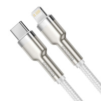 Кабель Baseus Cafule Series Metal Data Cable Type-C to iP PD 20W 2m White (Цвет Білий) - фото № 3