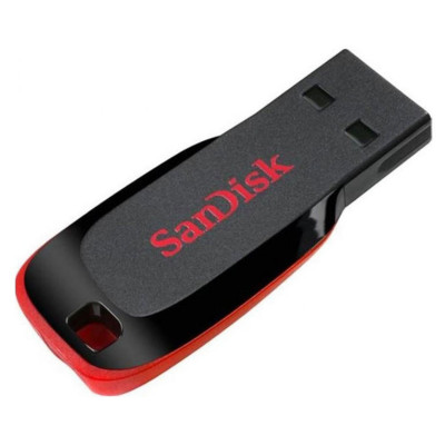 Flash SanDisk USB 2.0 Cruzer Blade 128Gb Black/Red (SDCZ50-128G-B35) - зображення 1