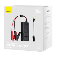 Автомобільний інвертор Baseus Super Si Power Inverter 500W (220V CN/EU ) Black (Цвет Black) - фото № 2